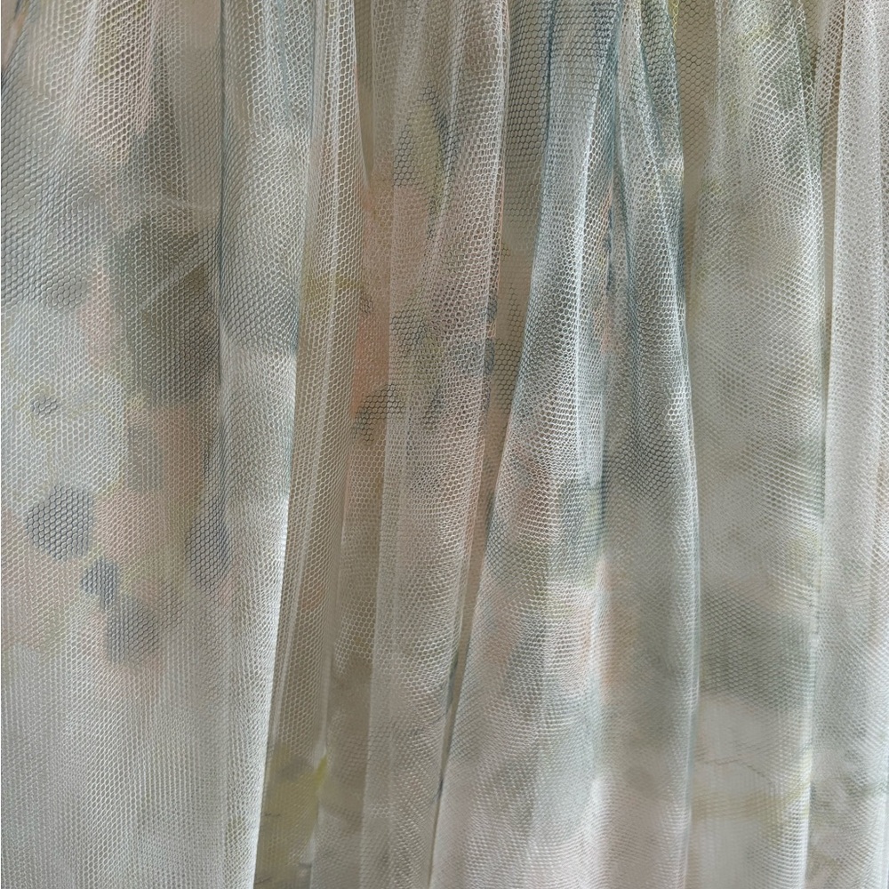 Jenny Yoo Floral Midi Skirt in Pastel Shades